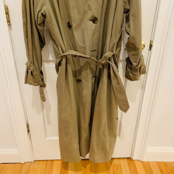 BURBERRYS VINTAGE Men's 40 Long Trench Coat WOOL lining NOVA check - Picture 2 of 16